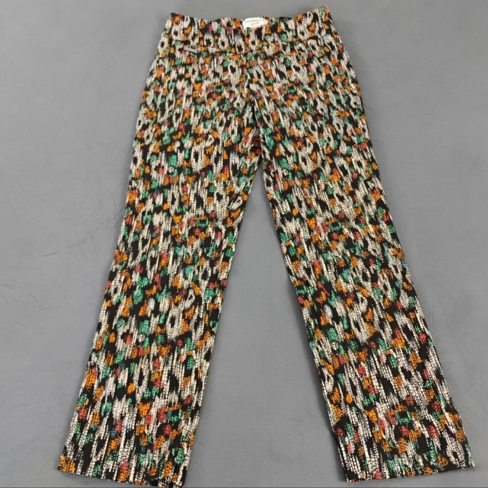 Peck & Peck Anthropologie Women's Ankle Pants Size 4P Tummy Control Animal Print